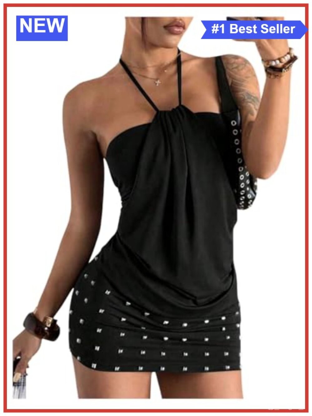 Halter Mini Dress Backless Bodycon Ruched Sleeveless Club Party